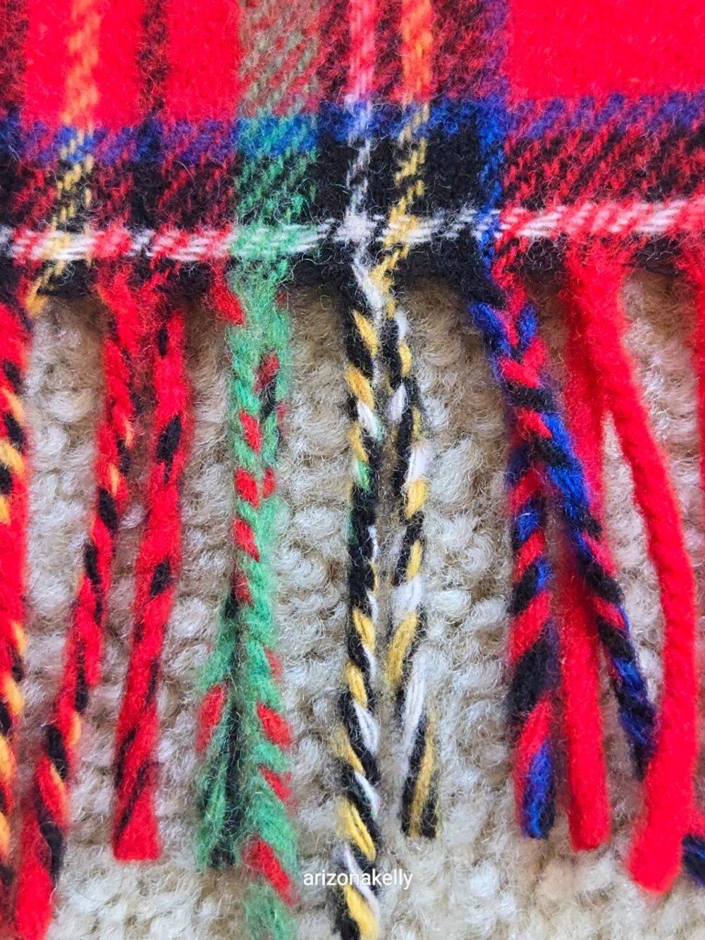 NWOT J. Crew Tartan Plaid Wool Blend Scarf - Picture 5 of 9